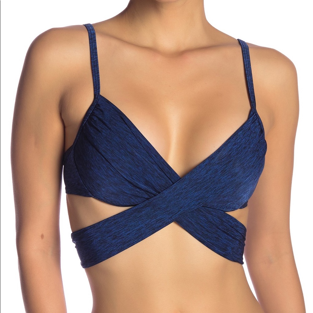 La Blanca Underwire Spruce Wrap Underwire Bikini L